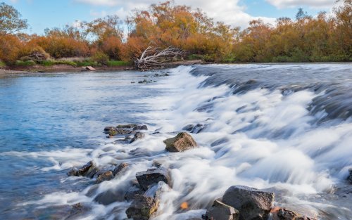 Longford Weir over flowing